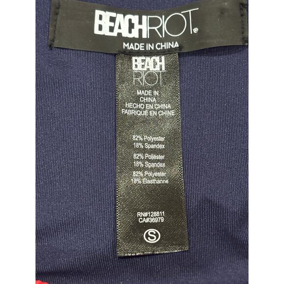 Beach Riot Women’s Carlotta Bottom In Americana Colorblock Size S - Picture 7 of 7